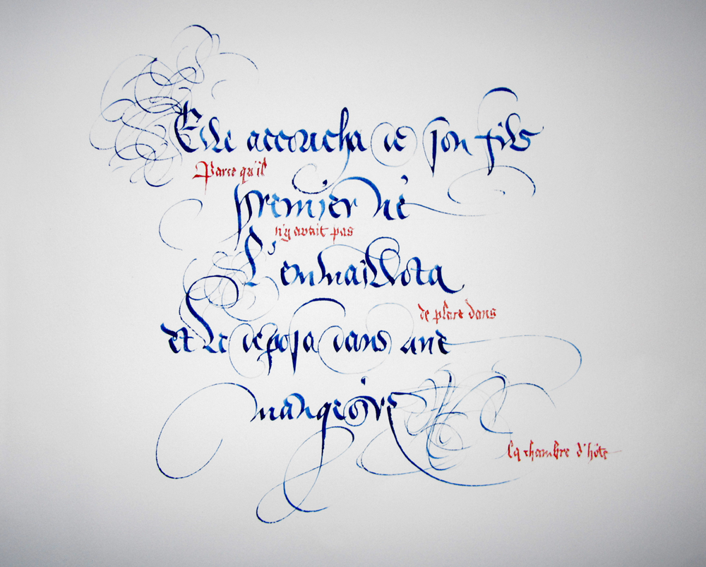 Elle accoucha